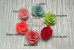 Petite texture rosette, 3.5 cm, Pack of 3